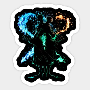 Zoro and Sanji – Minimalist Graffiti X Duo Design Sticker